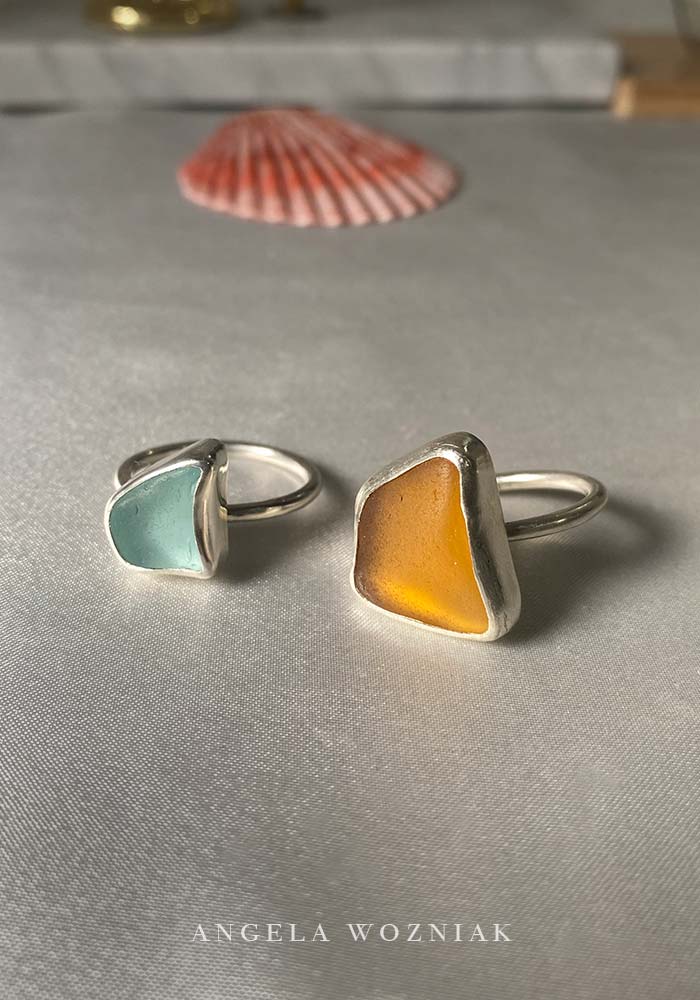 Customer Spotlight: Seaglass Rings for Bec - Angela Wozniak Jewellery