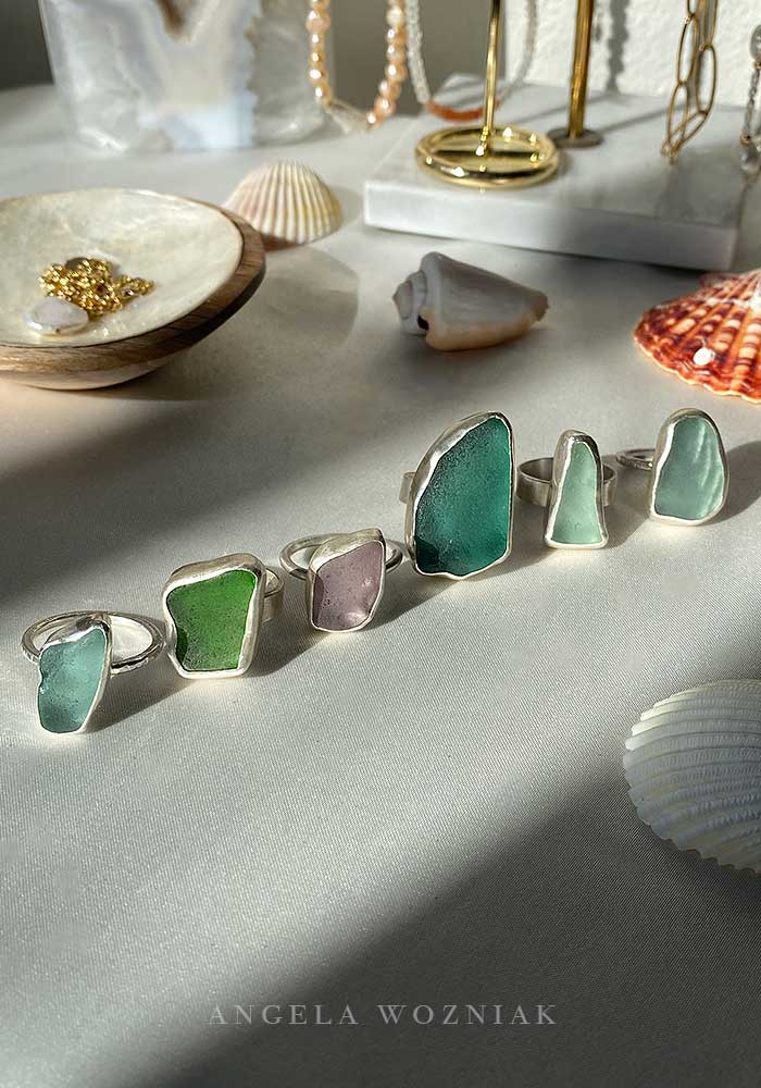 Your Guide to Purchasing Seaglass Rings - Angela Wozniak Jewellery