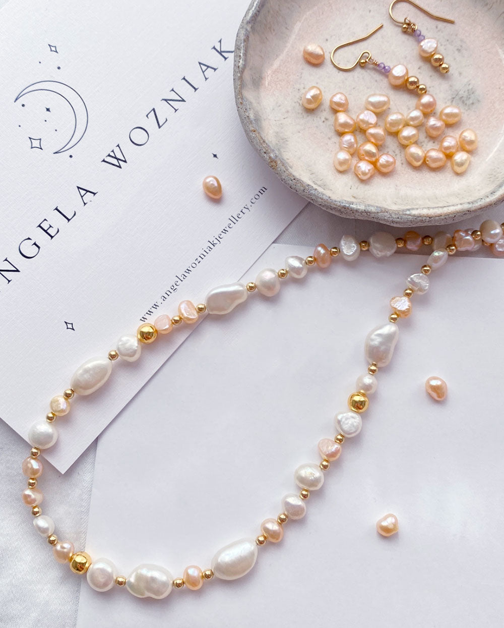 Rhea Goddess Pearl Necklace