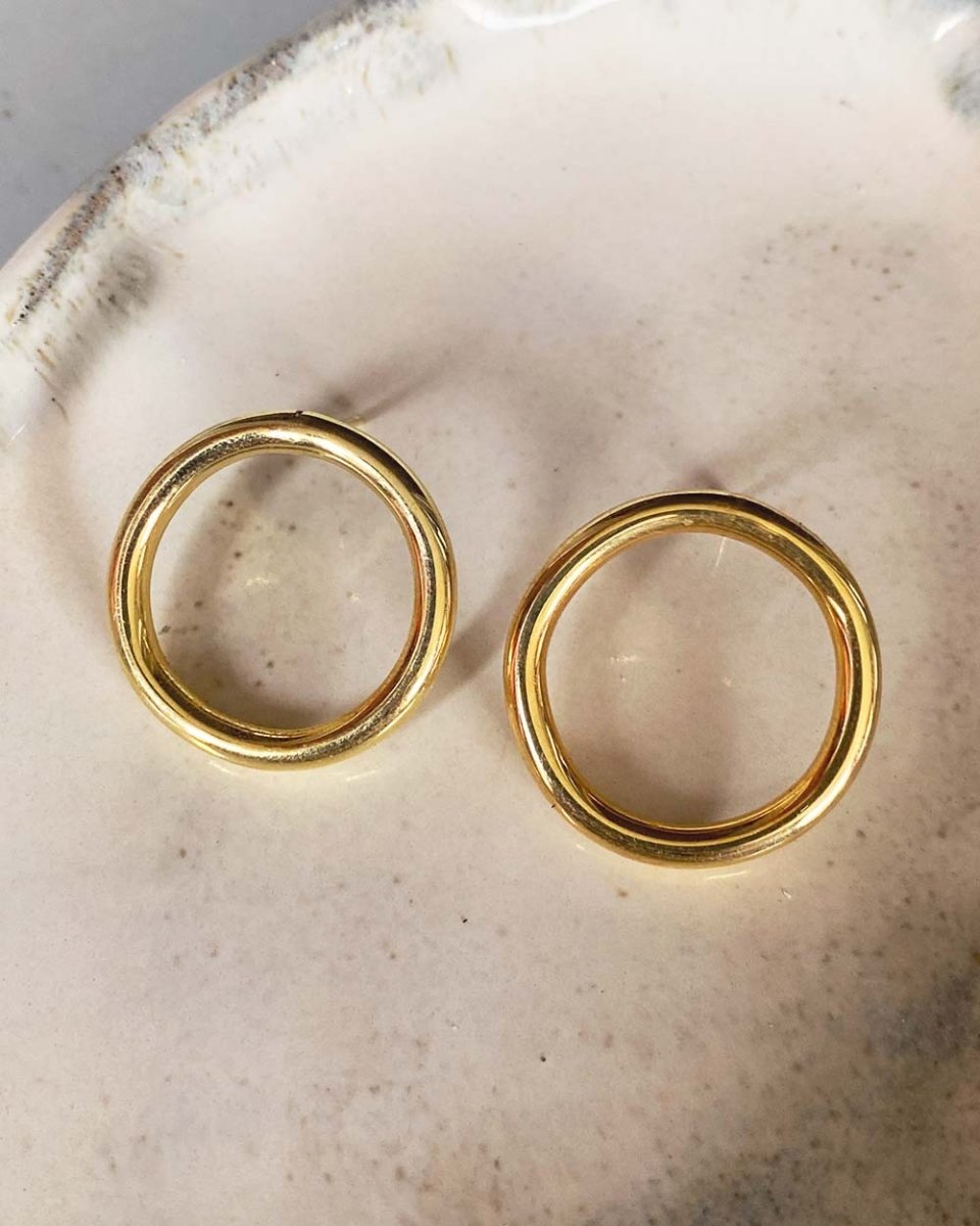 Aloha Hoop EarringsEarrings14K Gold VermeilAngela Wozniak Jewellery