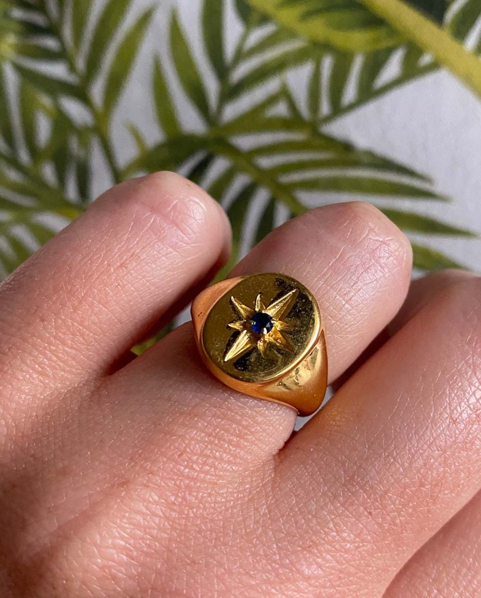 Midnight Star Signet RingRings14K Gold VermeilAngela Wozniak Jewellery