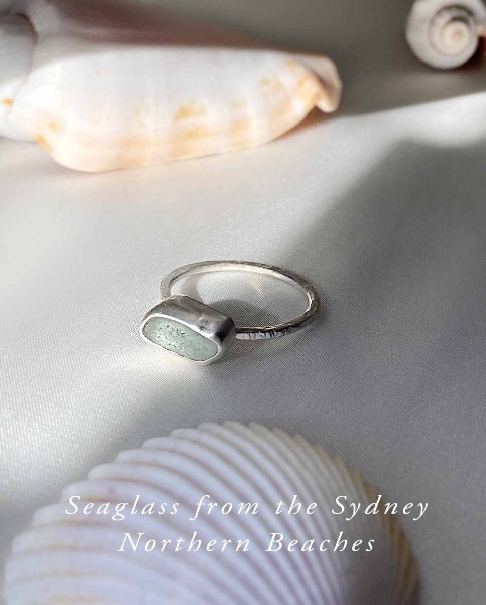 Northern Beaches Seaglass Ring - Batch 2Seaglass RingCUSTOM MADEAngela Wozniak Jewellery