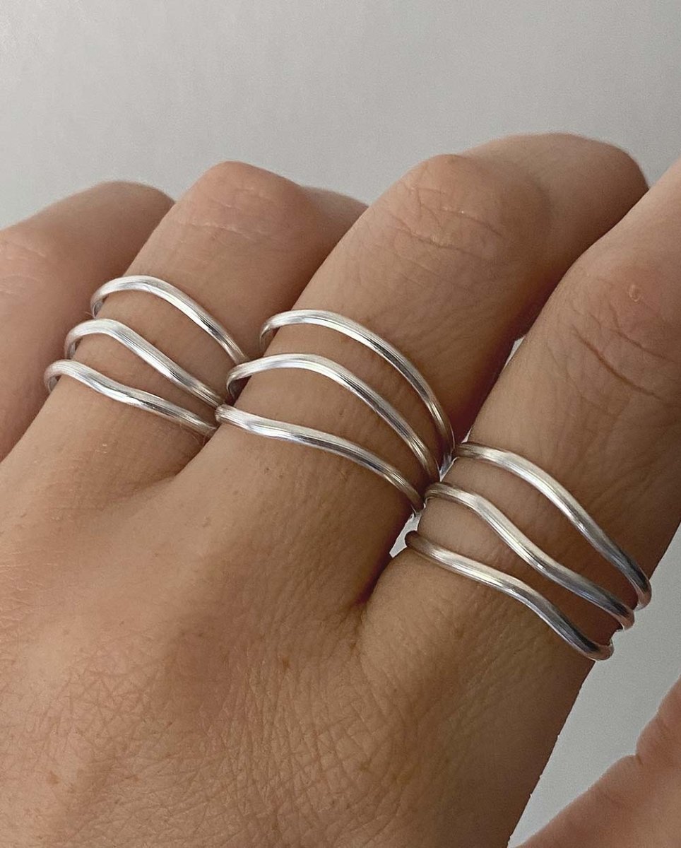 Ocean Waves RingRingsSterling SilverAngela Wozniak Jewellery