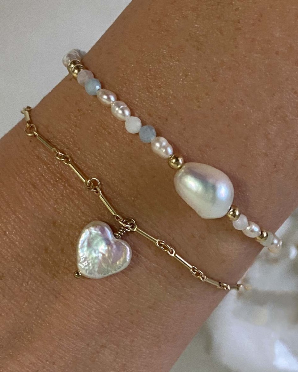 Sweet Heart Pearl Bracelet14K Gold FilledAngela Wozniak Jewellery