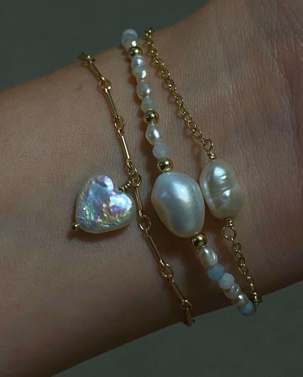 Sweet Heart Pearl Bracelet14K Gold FilledAngela Wozniak Jewellery